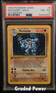 Basisset 1. Auflage Machamp PSA 8 HOLO (4097) 8/102 Pokémon - Bild 1 von 1
