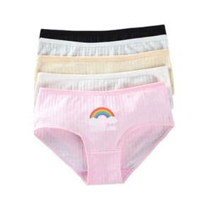 5pc/lot Girls Cotton Underwear Briefs Young Girl Panties Girl Briefs 10 -14 Year - Picture 1 of 11