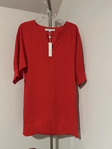 Abito donna pullover TRINA TURK NUOVO CON ETICHETTE manica 3/4 tasche rosso arancione piccolo S - Foto 1 di 6
