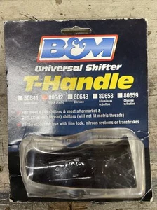 B&M 80642 Universal Auto / Automatic Trans T-Handle Shift Knob (BLACK) - Picture 1 of 1