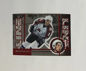 1997-98 Donruss /4000 Line 2 Line Peter Forsberg #4 Colorado Avalanche - Picture 1 of 3