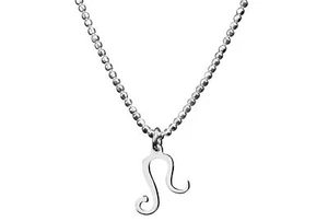 SILBERMOOS Sternzeichen Anhänger Kette Löwe Leo 925 Sterling Silber - Picture 1 of 5