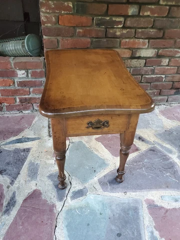 Vintage Authentic Coffee Table With Drawer Cover