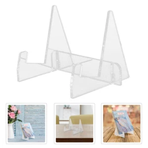  Transparent Acrylic Cookbook Holder - Clear Book Stand Adjustable Book Holder - Picture 1 of 12
