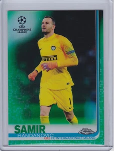 2018-19 Topps Chrome UEFA Champions League GREEN Samir Handanovic Inter #72/99 - Picture 1 of 2