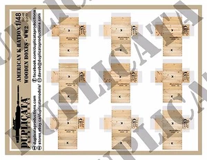 Diorama/Model Accessory - 1/48 American K Ration Wooden Boxes - WW2 - Bild 1 von 3