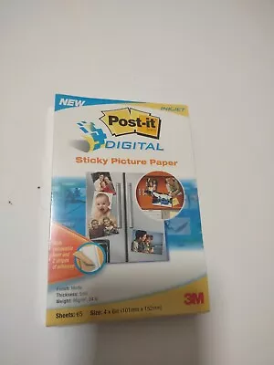 3M/Post-It Sticky 4'' x 6'' Matte Ink Jet Photo/Picture Paper 25 sheets New - Image 1 of 4