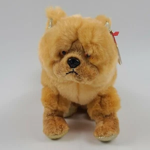 Ty Beanie Babies Zodiac Dog 7" Gold Paws Retired 2000 Errors Very good plus! - Picture 1 of 12