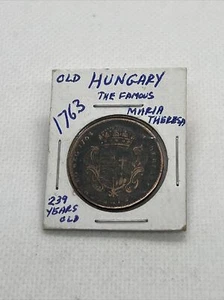 Denar 1763 , Maria Theresa , Austria-Hungary - Picture 1 of 4