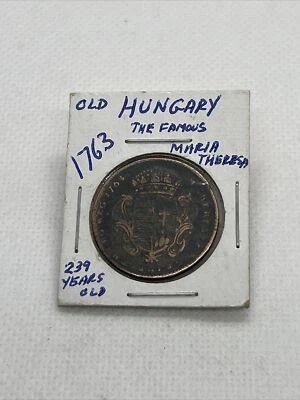 Denar 1763, Maria Teresa, Áustria-Hungria - Imagem 1 de 4