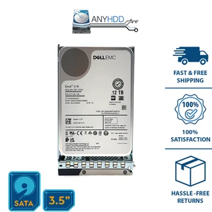 NEW - Dell EMC 12TB SATA HDD 3.5in ST12000NM002J - Exos X18 – 0KTJTY - DELL TRAY - Picture 1 of 2