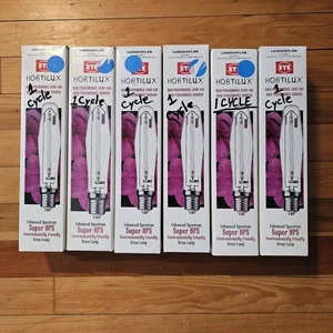 (6) Hortilux Super HPS High Pressure Sodium Enhanced Spectrum Lamp 600W - Picture 1 of 8