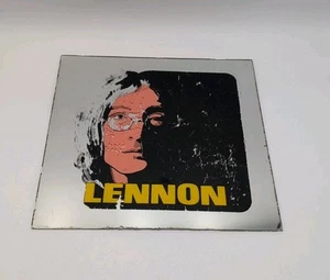 Vintage John Lennon Beatles Glass Mirror Picture 12" x 12" Rare - Picture 1 of 6