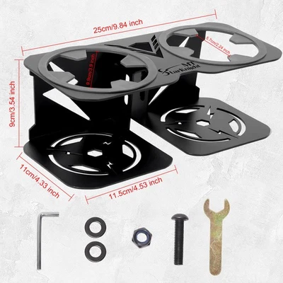 For Polaris RZR 570 900 800/XP 1000 XP 900 UTV Drink Holder with Upgraded Rubber Foto 1 de 4