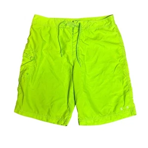 Oakley Men's Board Shorts Size 36 Neon Lime Bermuda Casual - Picture 1 of 5