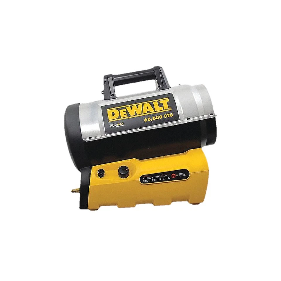 Calentador de torpedo de gas portátil DEWALT: 68.000 BTUH capacidad de calefacción salida, Foto 1 de 1