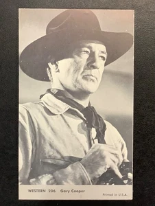 1959 Nu Card Western #206 Gary Cooper Arcade TV Movies Cowboys 1950’s - Picture 1 of 2