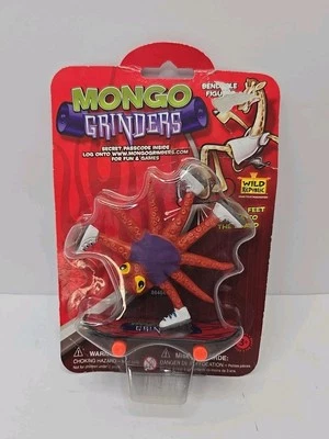 Mongo Grinders Ollie Octopus Bendable Figure Skateboard Buds 2008 - New Rare - Image 1 of 3