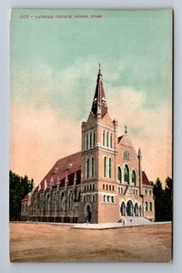 Ogden UT-Utah, Catholic Church Vintage Souvenir Postcard - Picture 1 of 2