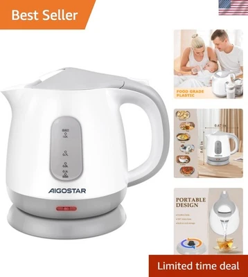 Efficient 1L Portable Electric Tea Kettle, 1100W BPA-Free - Ideal for Travel - Image 1 of 4