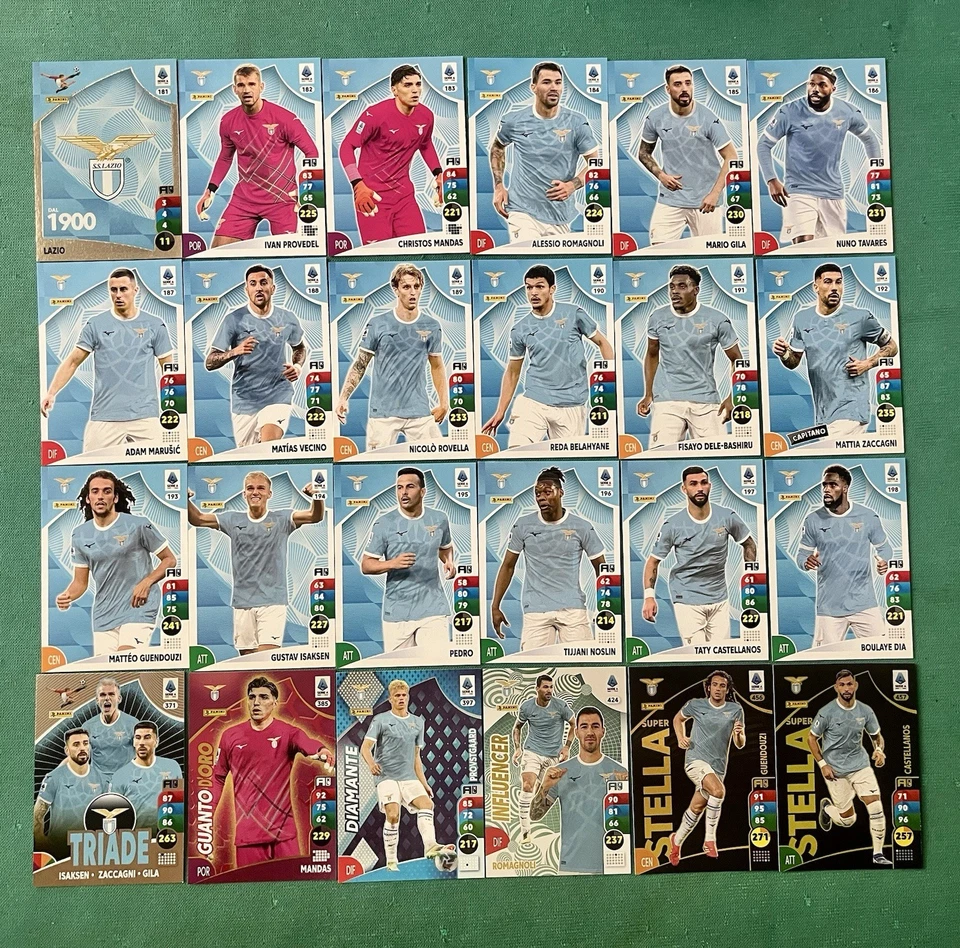 ADRENALYN XL CALCIATORI 2025-26 LAZIO TEMATICA COMPLETA - 24 CARD - 2026 - Immagine 1 di 1