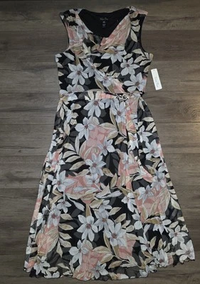 Velvet Fleur Women's Flowly Sleeveless Dress Floral Print Size:18 W - Image 1 of 4