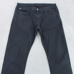 Emporio Armani Pants Mens Size W34-W36 L30 Dark Blue Slim Straight Chino - Picture 1 of 13