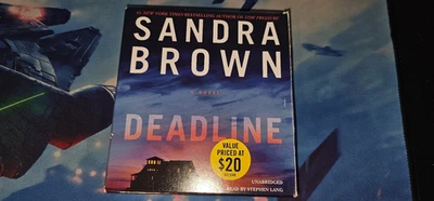 Deadline Sandra Brown Unabridged AUDIO BOOK CD used ok shape Foto 1 de 4