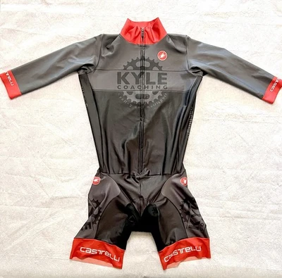 Castelli Ciclismo, Triatlón Traje de Velocidad/Traje de Piel Hombre XL Gris *Envío RÁPIDO Foto 1 de 4