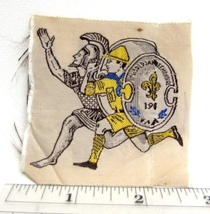 Vintage 1963 11th World Boy Scout Jamboree Marathon Silk Woven Patch Greece BS - Bild 1 von 3