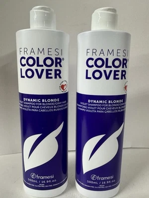 Framesi Color Lover Dynamic Blonde Violet Shampoo 16.9 oz/500ml- 2 PACK - Image 1 of 4