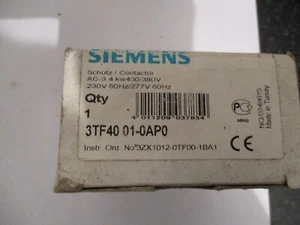 CONTACTOR SIEMENS 3TF40 01-0AP0 230V 60HZ - Imagen 1 de 1