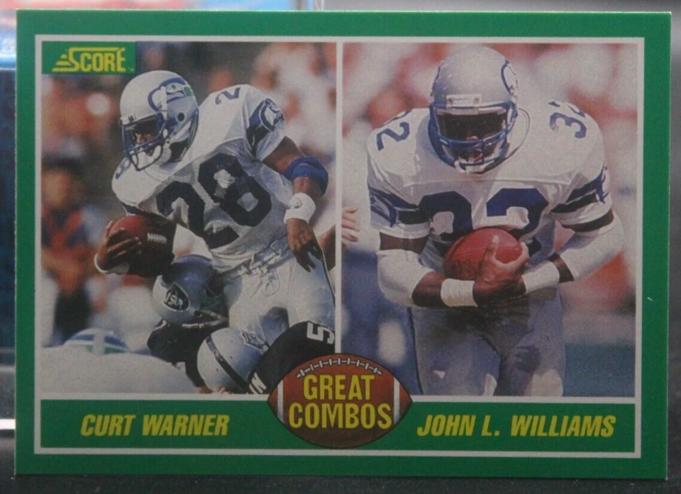 Curt Warner (Penn State) /John L. Williams (Florida/Seahawks) - 1989 Score #278 - Image 1 of 1