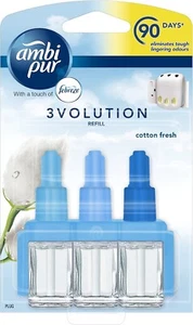 Febreze Ambi Pur 3Volution Air Freshener Plug-In Refills Cotton Fresh 20ml NEW - Picture 1 of 3