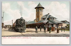 Lebanon PA Pennsylvania - Philadelphia & Reading R.R. Station - Postcard c1906 - Picture 1 of 2