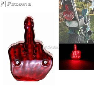 Middle Finger LED Brake Running Tail Light For Harley Motorcycle Bobber Chopper - Picture 1 of 10