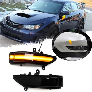 LED Mirror Dynamic Turn Signal Light For Subaru Impreza WRX STI 2011-2014 Sedan - Picture 1 of 9