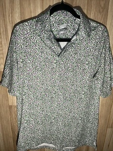 Callaway Opti Dri Tropical Fruit Print Lime Green Performance Stretch Men Small - Bild 1 von 8
