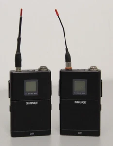 Shure UR1 X1 Set Of Two Body Pack Transmitters 944-952MHz Frequency - Picture 1 of 5