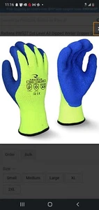 Radians RWG27 Cut Level A3 getauchte Wintergreiferhandschuhe mittlere Größe 12 Paar - Bild 1 von 4