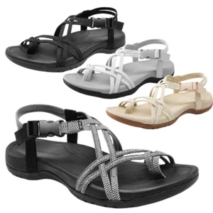 Women Athletic Sports Walking Shoes Lightweight Elastic Strap Hiking Sandals - Picture 1 of 30