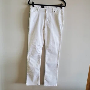 NWT Buffalo David Bitton W 10x32 White Straight Leg Stretch Denim Jeans A207 - Picture 1 of 13