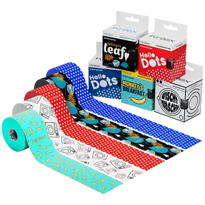 Kinesiologietape Design hautfreundlich bunt wasserfest elastisch 5cm x 5m Kintex - Bild 1 von 12