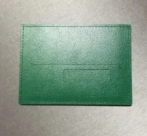 Rare Authentic Green Leather Rolex Certificate Card Holder Leather Wallet - Picture 1 of 7