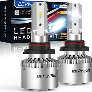 2x HB4 9006 LED Headlight Globes Conversion Kit High Low Beam 8000LM White Lamp - Picture 1 of 8