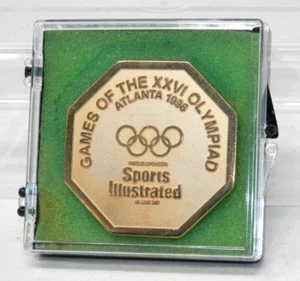 Sports Illustrated Atlanta 1996 Olympic Medallion - Medal Coin 2" Boxed XXVI - Picture 1 of 10