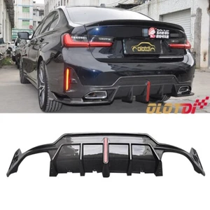 For BMW 3 Series G20 G21 LCI MT Carbon Fiber V Style Rear Bumpers Diffuser Lip - Foto 1 di 15