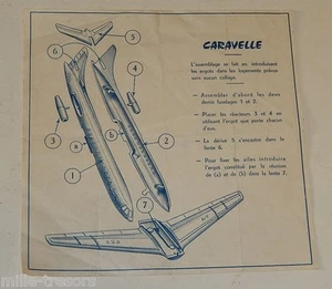 Ancienne NOTICE de MONTAGE d'une CARAVELLE - Assemblage par ergots sans collage - Picture 1 of 1