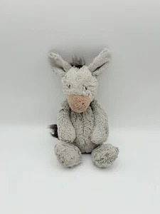 Jellycat Bashful Donkey Plüschpuppe grau Medium Pantolette Pony London TLC LESEN 14 Zoll - Bild 1 von 7