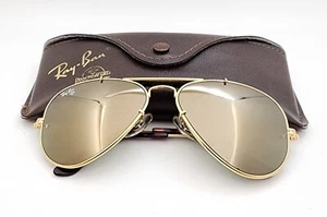 Vintage B&L Ray Ban Bausch & Lomb G15 Diamond Hard 58mm Outdoorsman W1506 w/Case - Picture 1 of 17